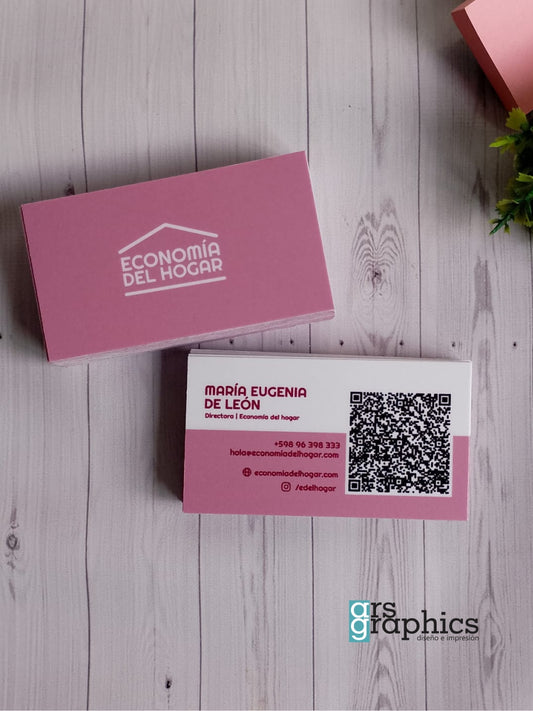 Tarjetas personales laminadas