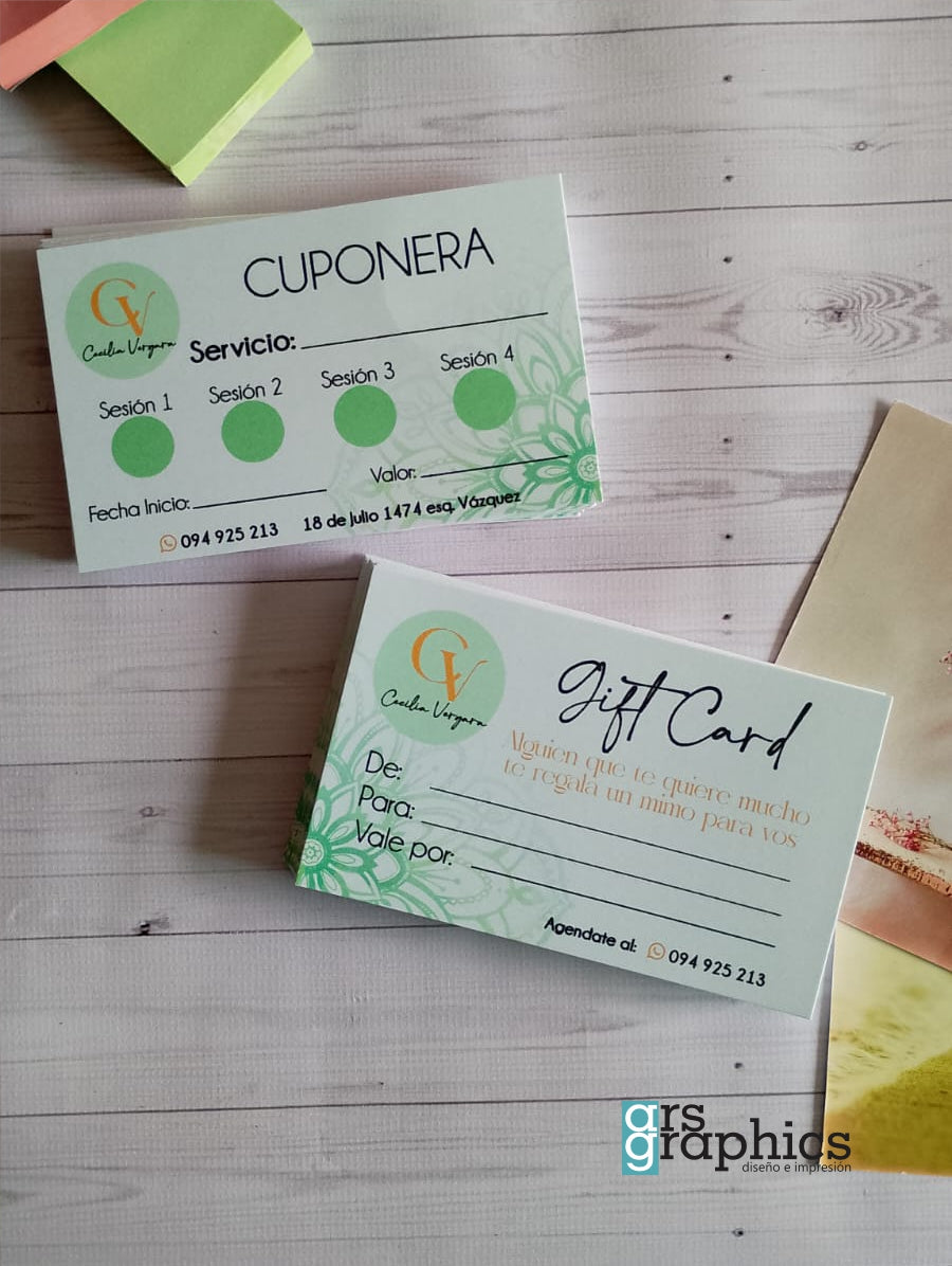 Tarjeta de Obsequio Personalizada