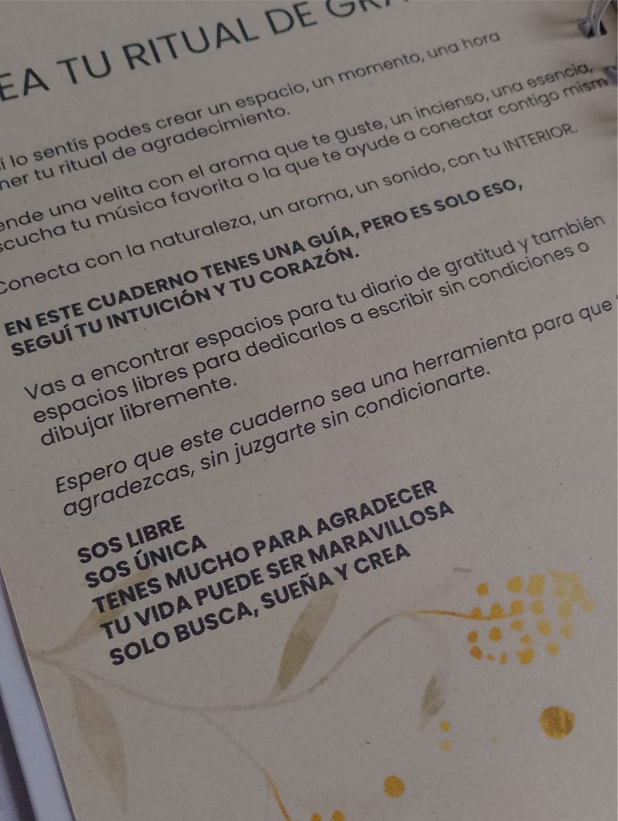 Cuaderno de Gratitud