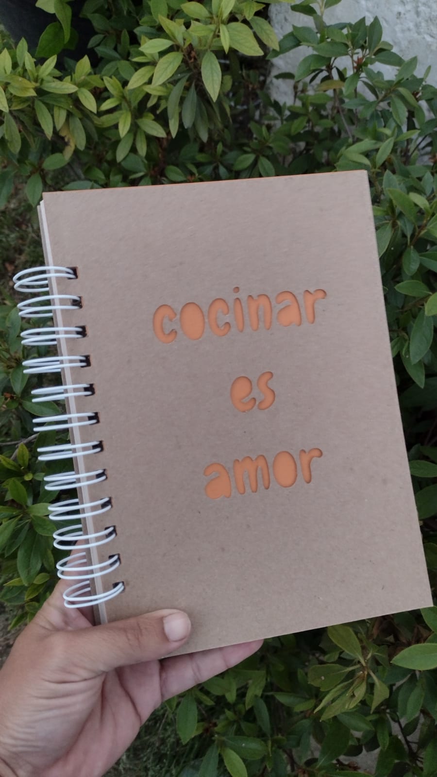 Recetario tapa kraft